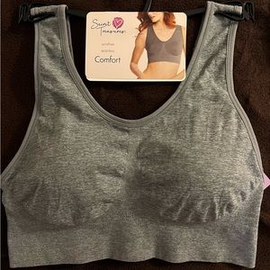 Secret Treasure Wireless Comfy Bra - Grey / Large